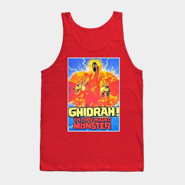 Ghidorah, the 3-Headed Monster Tank Top by SciFi_Kaiju_Guy